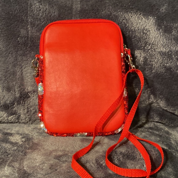 Disney Parks Original Minnie Mouse Polka Dot Sequin Mini Tablet/iPad Bag/Purse - Picture 4 of 7